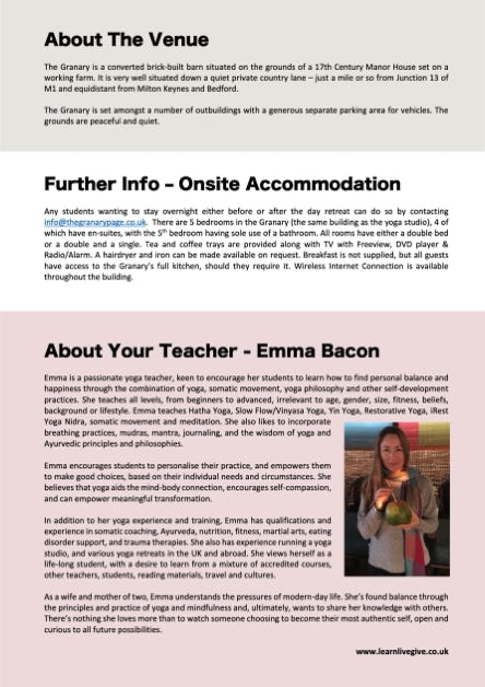 March 1-day retreat 2